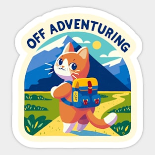 Off adventuring Sticker